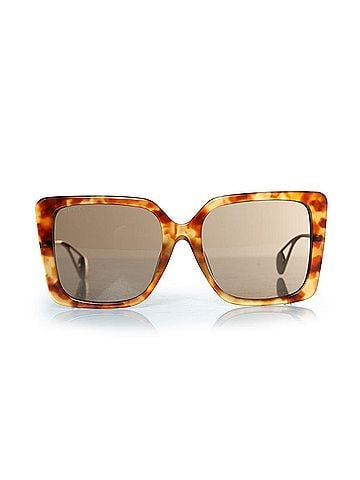 Gucci Gucci, Brown oversized Havana sunglasses (view 1)