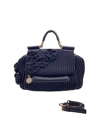 Dolce & Gabbana Dolce &amp; Gabbana Wool Crossbody Bag Sicily (view 1)