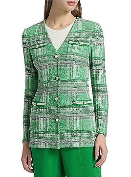 misook Tailored Crochet Plaid Knit Blazer Blazer (view 1)