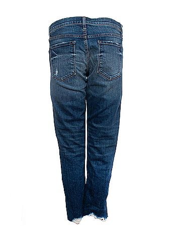 J Brand J Brand, Mid blue jeans with rips (view 2)