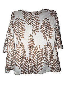 Bobeau 3/4 Sleeve Blouse (view 2)