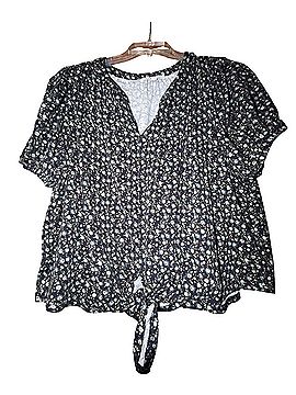 Rose + Olive Short Sleeve Blouse (view 1)