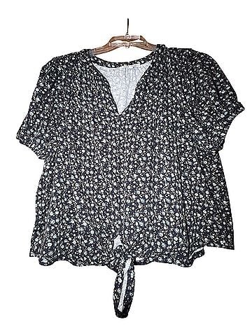 Rose + Olive Short Sleeve Blouse (view 1)