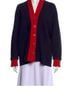 Sandro Black Red Cardigan Size S - photo 1