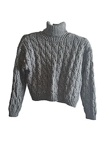 Pink Rose Turtleneck Sweater (view 1)