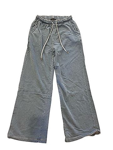 Tres Bien U.S.A. Wide-Leg Drawstring Track Pants Track Pants (view 2)