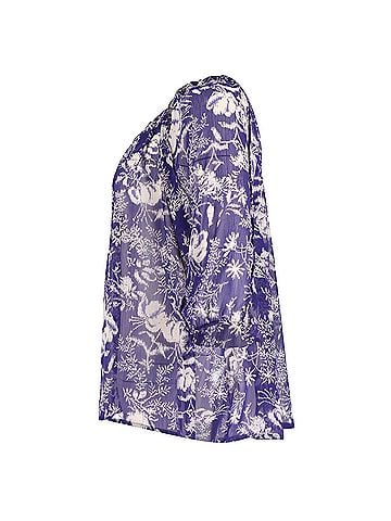 BA&SH Ba&amp;sh Ulysse Blouse in Purple Polyester (view 2)