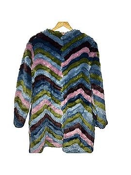 Hutch Faux Fur Multicolor Chevron Jacket Jacket (view 2)