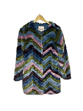 Hutch Faux Fur Multicolor Chevron Jacket Jacket (view 1)