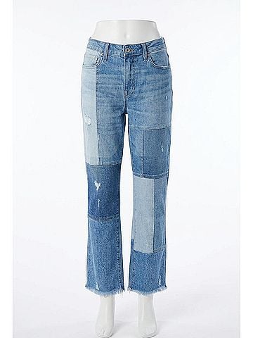 Jonathan Simkhai River High Rise Straight Jeans in Patchwork (view 1)