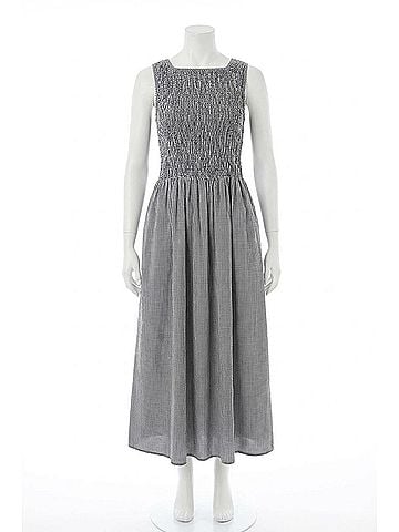 Tribal Ruched Detail Dress in Black (view 1)