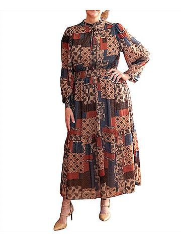 Umgee The Paisley Patch Dress in Multi Color (view 2)