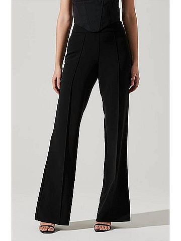 Astr Madison High Waist Pant in Black (view 2)