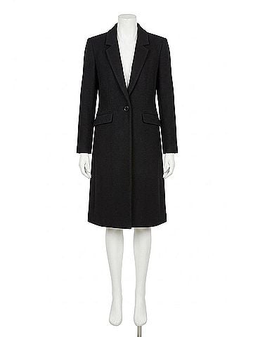Steve Madden Prisie Blazer-Inspired Coat in Black (view 1)