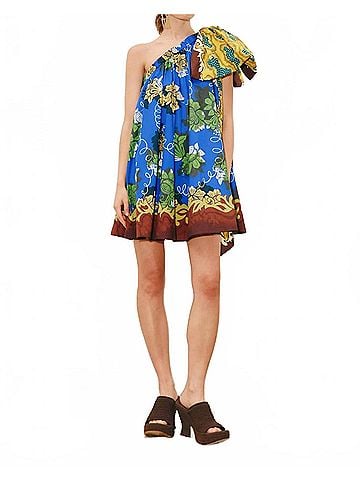 ALEMAIS Arnie Mini Dress in Blue (view 2)
