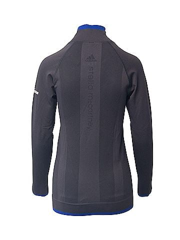 Stella McCartney Stella McCartney For Adidas Half Zip Jacket in Grey Nylon (view 2)