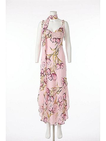 Steve Madden Jaila Sweetheart Neck Dress in Pink Blossom (view 1)