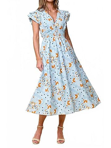 Cleobella Sveva Midi Dress in Vespara (view 2)