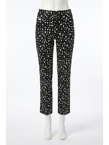 Joseph Ribkoff Millennium Abstract Print Pants in Moonstone/Black (view 1)