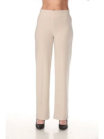 Joseph Ribkoff Classic Pull On Wide-Leg Pants in Parchment (view 2)