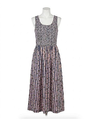 Nic + Zoe Reef Stripe Dani Dress in Indigo Multi (view 1)