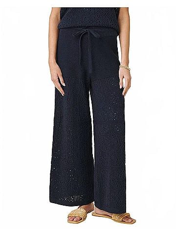 Splendid Beckham Crochet Sweater Pant in Navy (view 2)