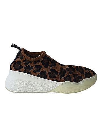 Stella McCartney Stella Mccartney Slip-On Sneakers in Leopard Print Jacquard Knit (view 1)