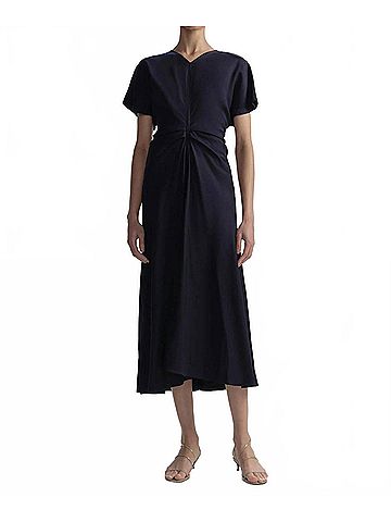 A.L.C. Rem Ruched Dress in Navy (view 2)