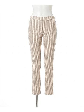 Joseph Ribkoff Geometric Slim Ankle Pants in Beige/Off-White (view 1)