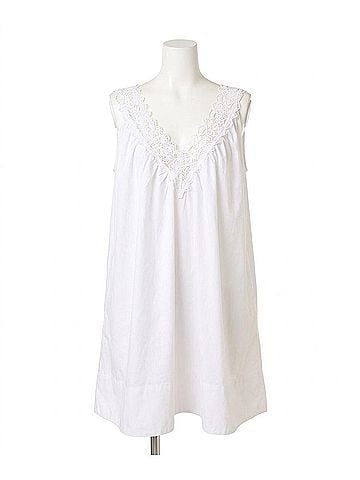 Olivaceous The Elise Lace Mini Dress in White (view 1)