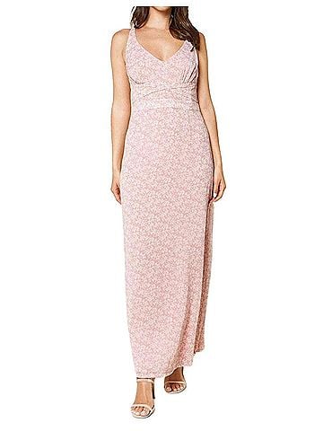 Sugarlips Frankie Floral Maxi Dress in Pink (view 2)