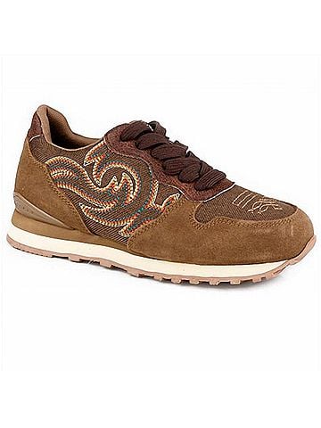 Roper Women's Giddy Up Spice Jogger Casual Shoe in Brown (view 1)