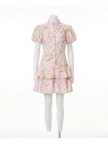 Cleobella Natalie Mini Dress in Pink (view 1)