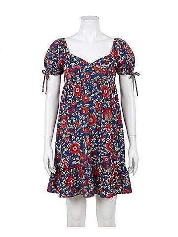 Blu Pepper Floral Mini Dress in Blue Multi (view 1)