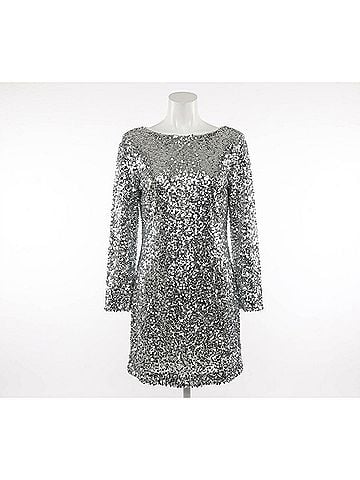 Sachin + Babi Cameron Sequin Mini Dress in Silver (view 1)
