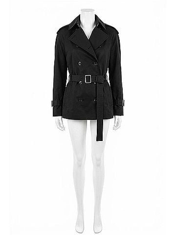 Soia & Kyo Becky Trench Jacket in Black (view 1)