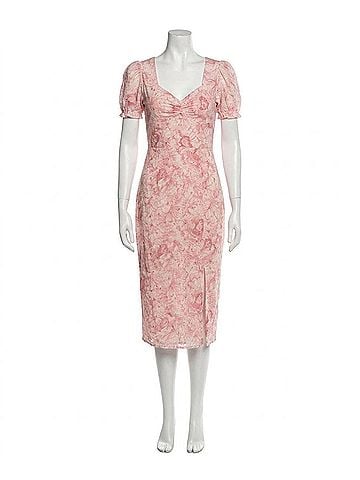Adelyn Rae Brittney Sweetheart Embroidered Dress in Rose (view 1)