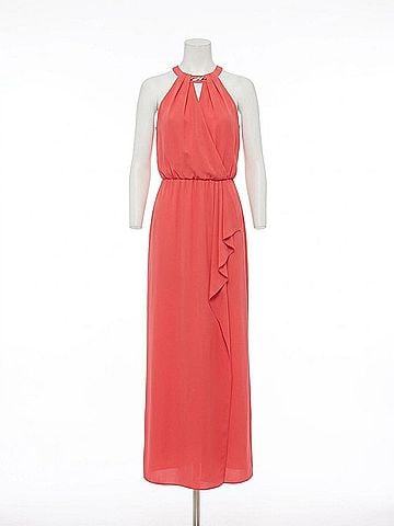 Frank Lyman Design Women's Maxi Dress With Slit in Strawberry (view 1)