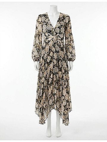 Astr Avana Floral Maxi Dress in Cream/Black (view 1)
