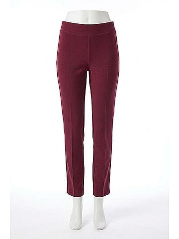 Joseph Ribkoff Classic Straight Pull-On Pants in Merlot (view 1)