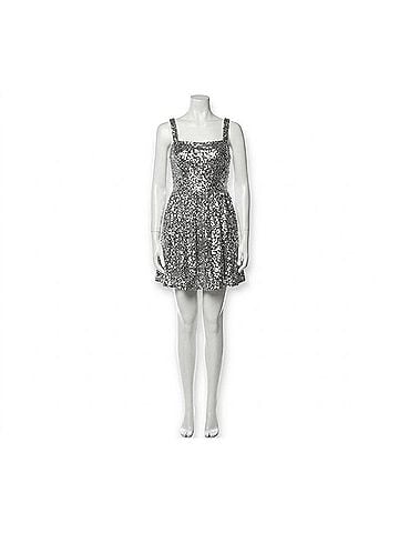 Sachin + Babi Women's Quinn Sequin Mini Dress in Silver (view 1)
