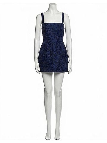 Amanda Uprichard Judie Romper in Navy (view 1)