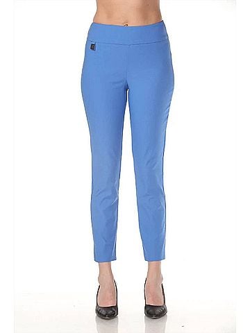 Joseph Ribkoff Classic Slim Ankle Pants in Harbor Blue (view 2)
