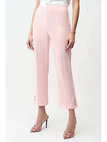Joseph Ribkoff High Waist Pull On Cropped Pants in Petal Pink (view 2)