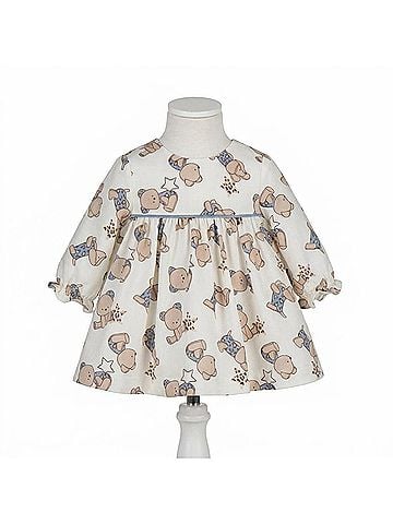 Mayoral Girls Fantasy Dress in White (view 1)