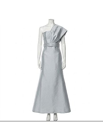Sachin + Babi Hannah One Shoulder Gown in Ash Blue (view 1)