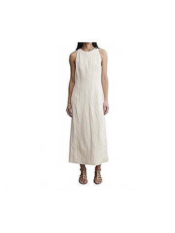 Rachel Comey Damon Midi Dress in Cream (view 2)