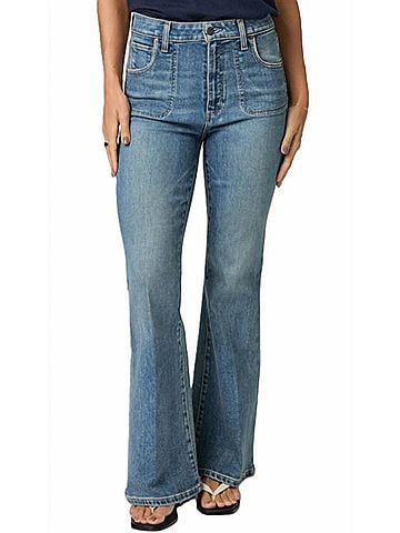 Paige Marlow Skimmer Flare Jeans in Monrovia (view 2)