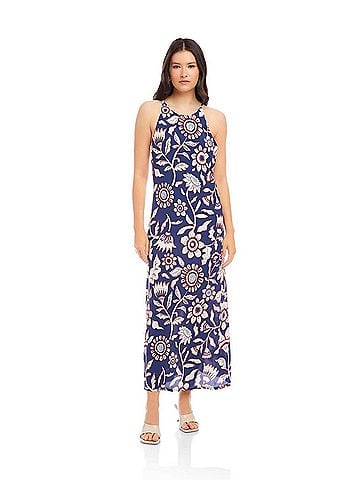 Fifteen Twenty Sera Sleeveless A Line Dress in Sketch Floral Print (view 2)