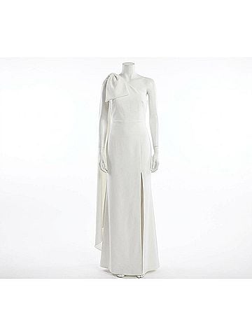Sachin + Babi Women's Single-Shoulder Gown in Ivory White (view 1)
